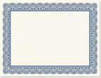 Elite Blue & White Parchment Certificate Papers - Image 2