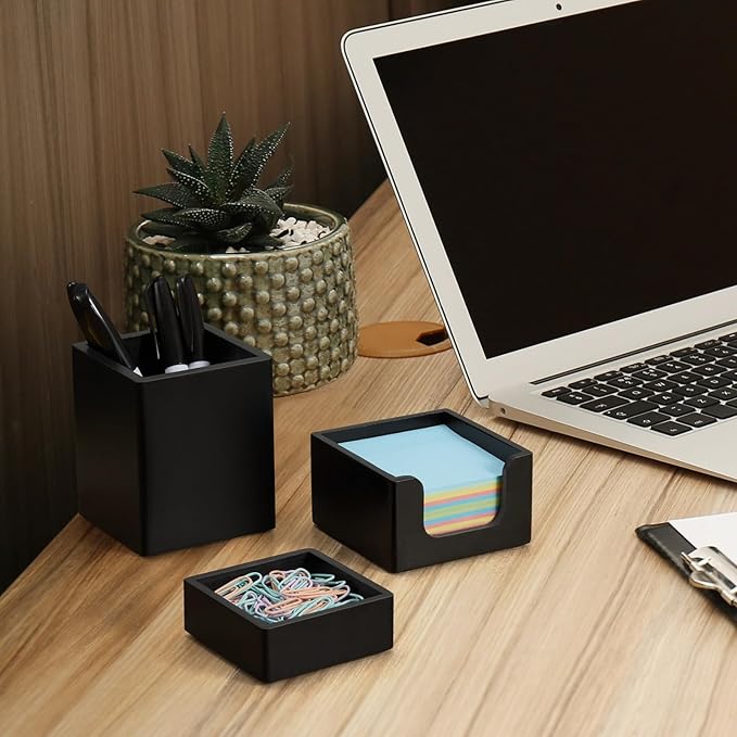 CMLKLZD Black Desk Organizer Set of 3 - Image 4