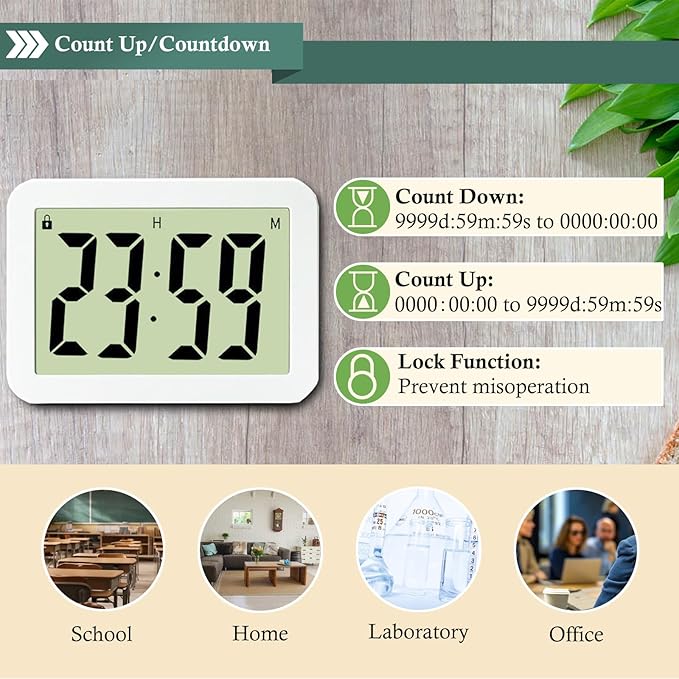 Digital Countdown Days Timer 9999-Days Electronic Timer - Image 2