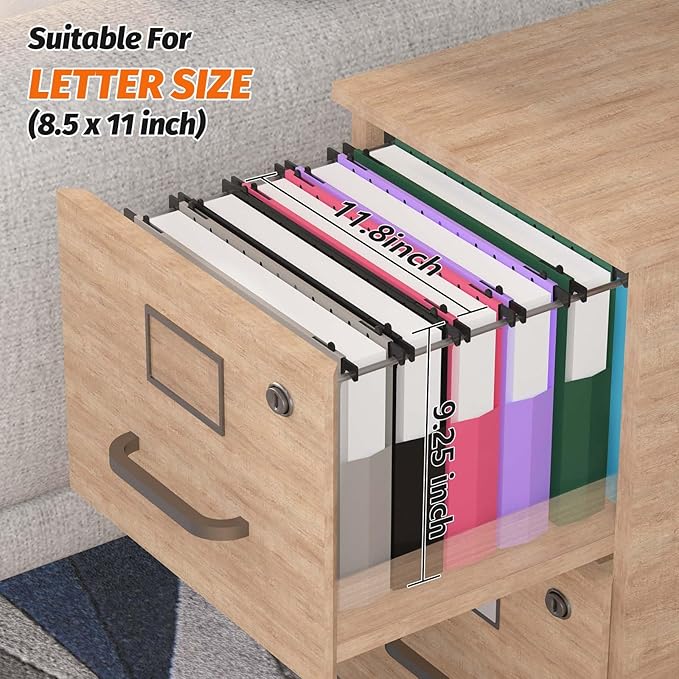 Extra Capacity Plastic Hanging File Folders, 12 Pack Reinforced Expanding Hang - Image 4