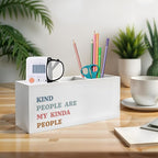 Exqcom Kind People Are My Kinda People Pen Pencil Holder, Teacher Appreciation - Image 3