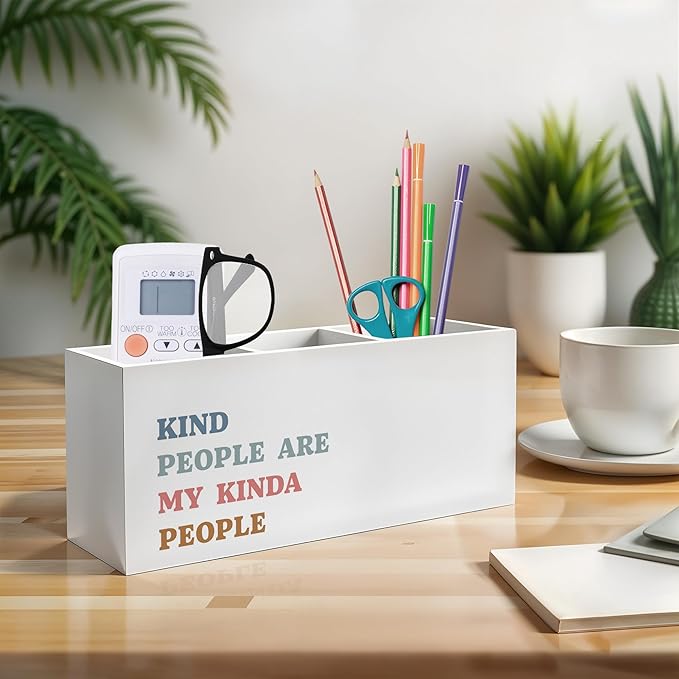 Exqcom Kind People Are My Kinda People Pen Pencil Holder, Teacher Appreciation - Image 3