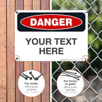 Custom Danger Sign, OSHA Sign, 10x7 Inches, Rust Free .040 Aluminum, Fade - Image 4