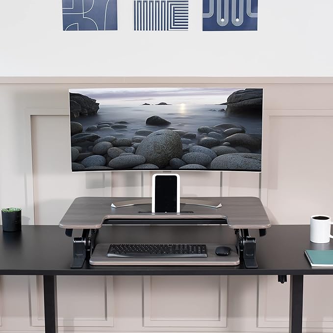 VIVO 36 inch Height Adjustable Stand Up Desk Converter, V Series, Quick Sit to - Image 9
