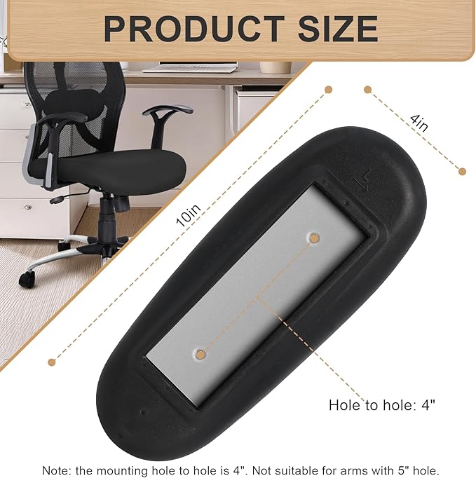Podoy Office Chair Armrest Pads Replacement Fits Univeral Desk Chair Arms - Image 2
