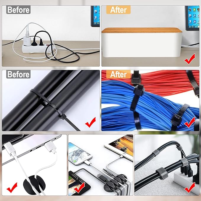 YUANYE Cable Management Box Cable Management Kit - Image 6