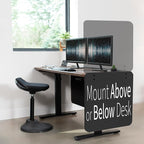 VIVO Clamp-on 24 x 24 inch Privacy Panel, Sound Absorbing Cubicle Desk Divider - Image 5