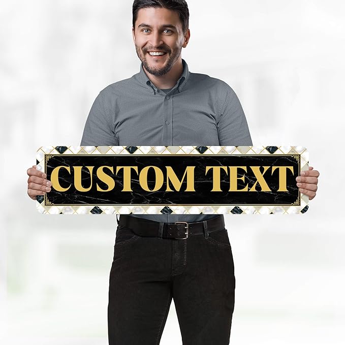 Custom Sign, Custom Street Sign, 11 Font Colors, 13 Font Styles, 4 Hole Options - Image 2