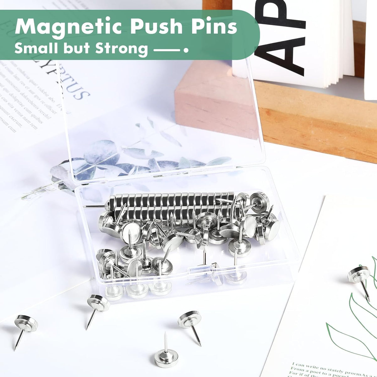 80 Sets Magnet Push Pins, Magnetic Push Pins Backs, Push Pin Maps, Chinches p...