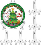 LonlyEagle 6 Pack 9 Inch Clear Plastic Easels or Stand/Plate Holders to Display by LonlyEagle