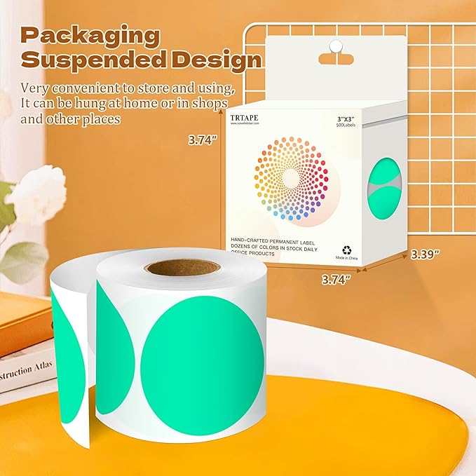 3 Inch Round Color Coding Labels - Image 3