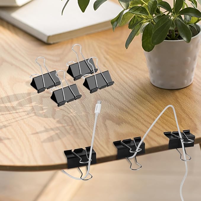 Ufmarine 72 Pcs Large Binder Clips 1.6 inch Length, Big Paper Clips - Image 6