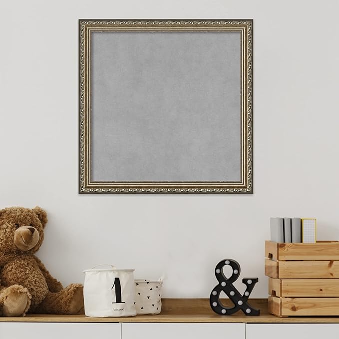 Amanti Art Silver Framed Magnetic Board 18x18 Small Vision Board - Image 6