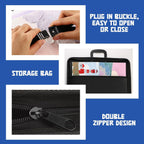 19" x 14" art portfolio tote bag with, close-up detail