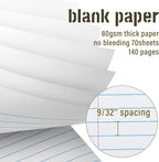 Maitys 6 Pcs Legal Pad Steno Spiral Notebook 8.5" x 11" Top Bound Spiral Pads - Image 4