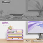 Subekyu 3 Tier Letter Tray Paper Organizer - Image 3