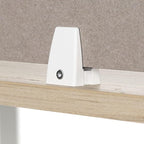 Bush Business Furniture 70W Desktop Privacy Screen in Warm Beige, Desk Mounted - Image 8