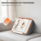 Tounee Book Holder Stand - Ultra Soft Lap Beanbag Pillow for Books, Tablets, iPads & Kindle - Hands-Free Reading & Viewing in Bed/Couch - Reduces Neck Strain - Perfect for Book & E-Readers Lovers