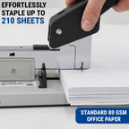 Heavy Duty Stapler for Office - Large Stapler 200 Sheet High Capacity - Heavy-Duty Staplers for Desk - Desktop Paper Binding Tool - 2000 Staples Included