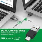 DINOSTRIKE USB A and USB C Presentation Clicker Green Light, RF 2.4GHz Wireless - Image 2
