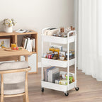 Sywhitta 3-Tier Plastic Rolling Utility Cart - Image 3