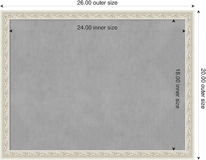 Amanti Art Silver Framed Magnetic Board 20x26 Medium Vision Board - Image 2