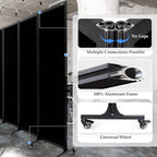Upgrade Version Room Partition and Divider, Freestanding Rolling Dividers - Image 4