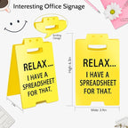Smilelife Funny Office Cubicle Decor I Have A Spreadsheet - Image 2