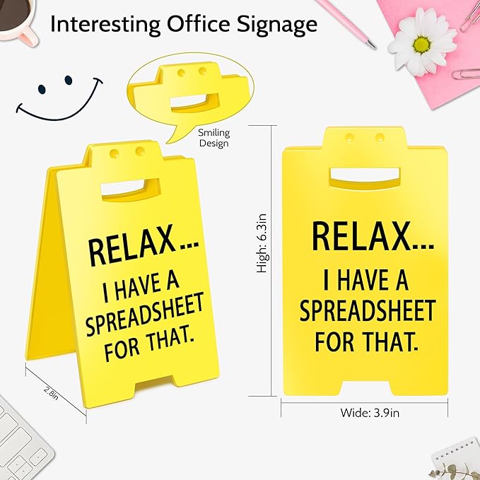 Smilelife Funny Office Cubicle Decor I Have A Spreadsheet - Image 2