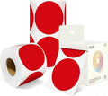 3 Inch Round Colored Dot Stickers, 4 Rolls in Dispenser Box by Unknown