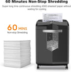 Bonsaii 16-Sheet Micro-Cut Paper Shredder 60-Minute Heavy Duty Office Use - Image 2