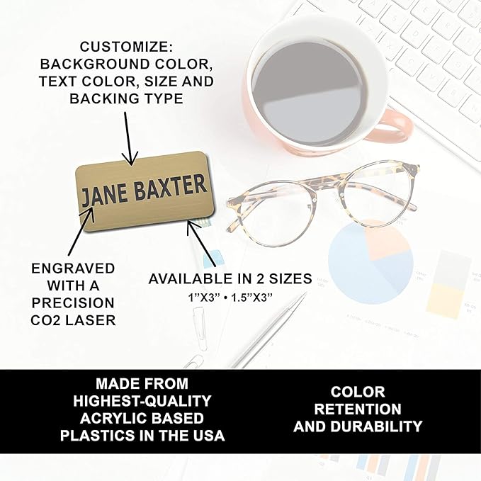 Custom Engraved Name Tag Badges – Personalized Identification - Image 3