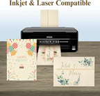 Ivory Blank Cards and Envelopes, Goefun 5x7 Flat Cream Cardstock and A7 - Image 3
