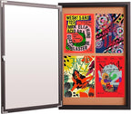 36x24 Inch Lockable Enclosed Bulletin Board, Weather-Resistant Outdoor by Unknown
