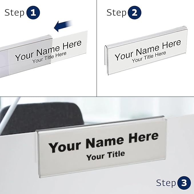 50-Pack 8.5" x 2" Acrylic Name Plate - Image 2