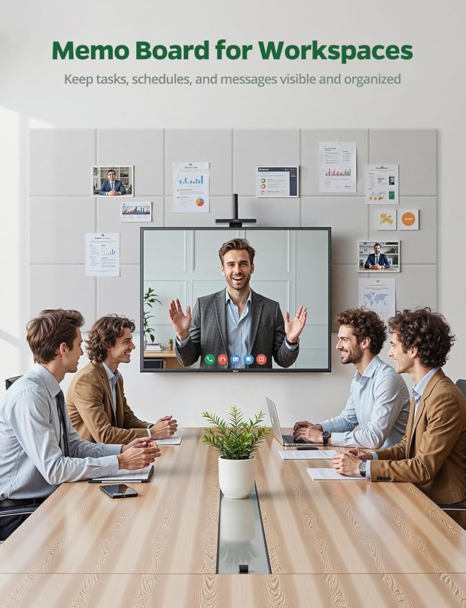 Large Bulletin Board 48" x 36", 12 Pack White Cork Boards - Image 4