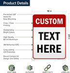 Custom Sign, Custom Sign for Business, Indoor/Outdoor use. 18x24 Inches - Image 6