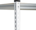 Amazon Basics Double Post Press Board 5 Tier Shelf 36 x 18 x 72, Aluminum | - Image 5
