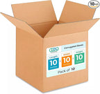 Medium Cube Moving & Shipping Boxes 10x10x10 inches by IDLPackaging