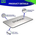 ADASigns Storage Room Sign 7”x4” - Image 3