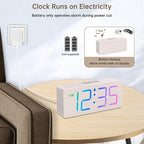 DreamSky Wooden Digital Clock for Bedroom Desk - Image 3
