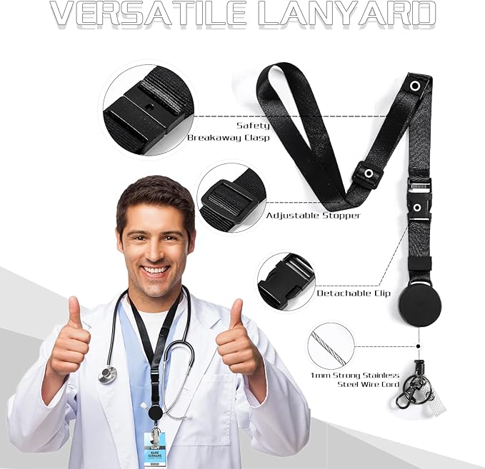 DELSWIN Heavy Duty Retractable Lanyard - Image 2