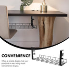 SEWCHICS Under Desk Cable Management Tray Cable Organizer Rack No Drill Black - Image 7