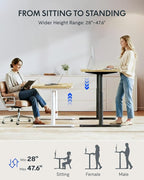 FLEXISPOT Solid Rubberwood Electric Standing Desk - Image 7