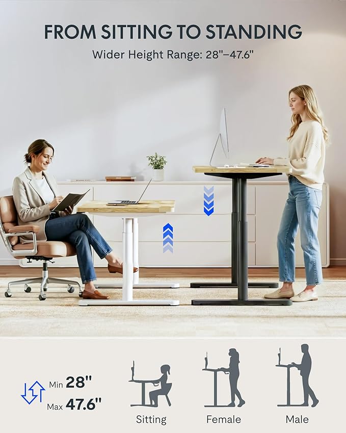 FLEXISPOT Solid Rubberwood Electric Standing Desk - Image 7