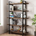 5-Tier Industrial Style Solid Wood Bookcase and Book Shelves, Rustic Wood and by AY-AOYUAN
