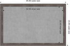 Amanti Art Grey Framed Magnetic Board 23x35 Large Vision Board - Image 3