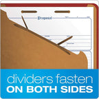 Pendaflex Recycled Classification File Folders, 2 Dividers, 2/5 Tab Cut - Image 4