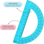 Zonon 36 Pack 6 Inch Plastic Protractor Christian Charity Donation 180 Degrees - Image 2