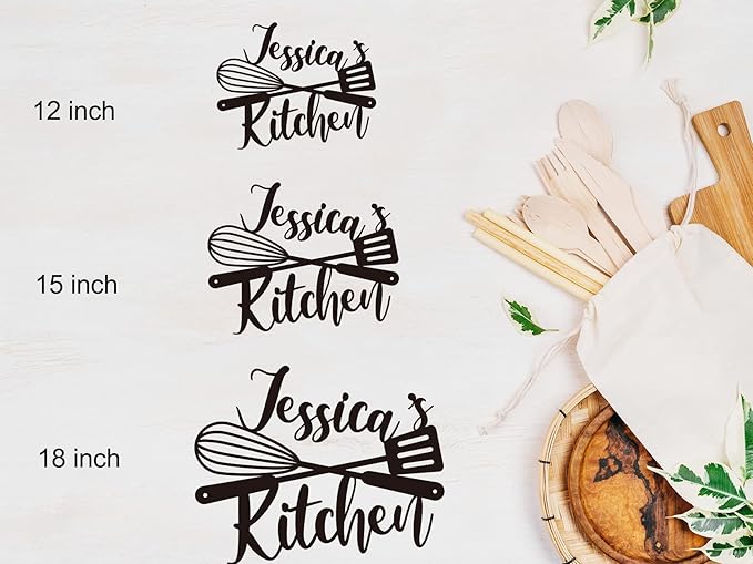 Custom Kitchen Name Sign, Personalized Metal Kitchen Sign, Housewarming Cooking - Image 6
